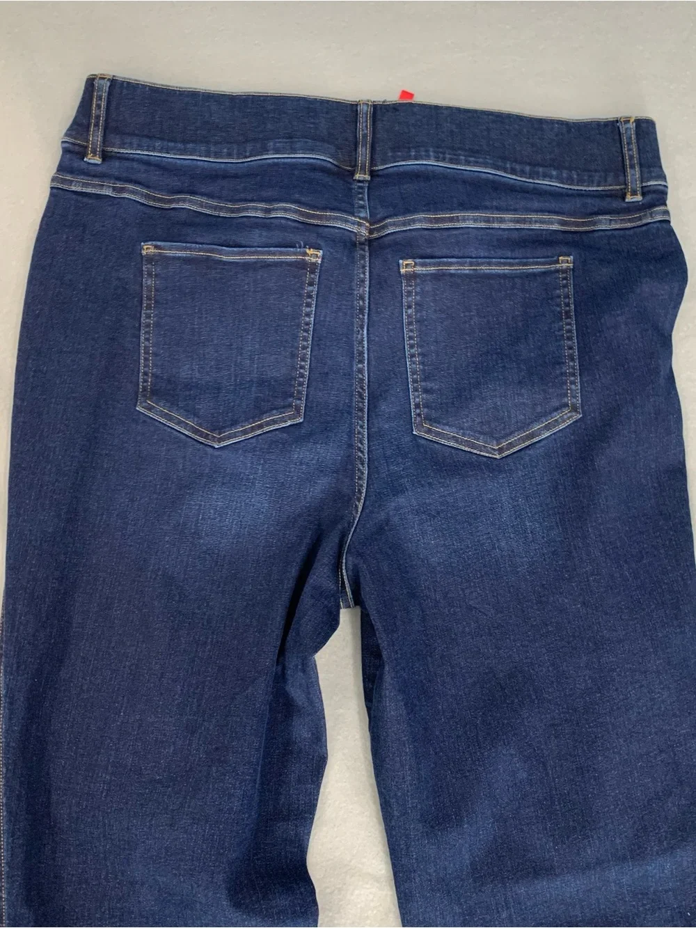 SPANX High Rise Flare Jeans Size 2X Tall Women Blue Denim Tummy Control Wide Leg